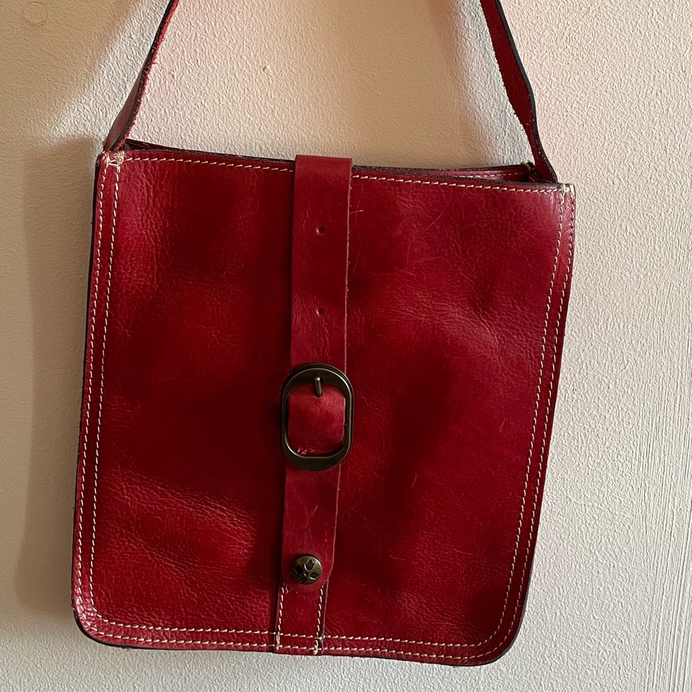 Patricia Nash Crossbody- Red Leather.  Never Used.